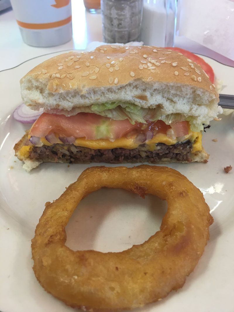 Burgers And Onion Rings Made The Old Fashioned Way