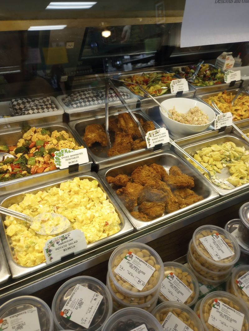 A Deli Case Packed With Salads And Sides