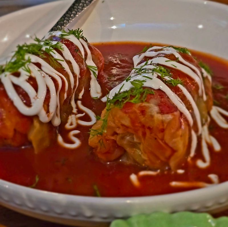 Cabbage Rolls Filled With Turkey And Rice