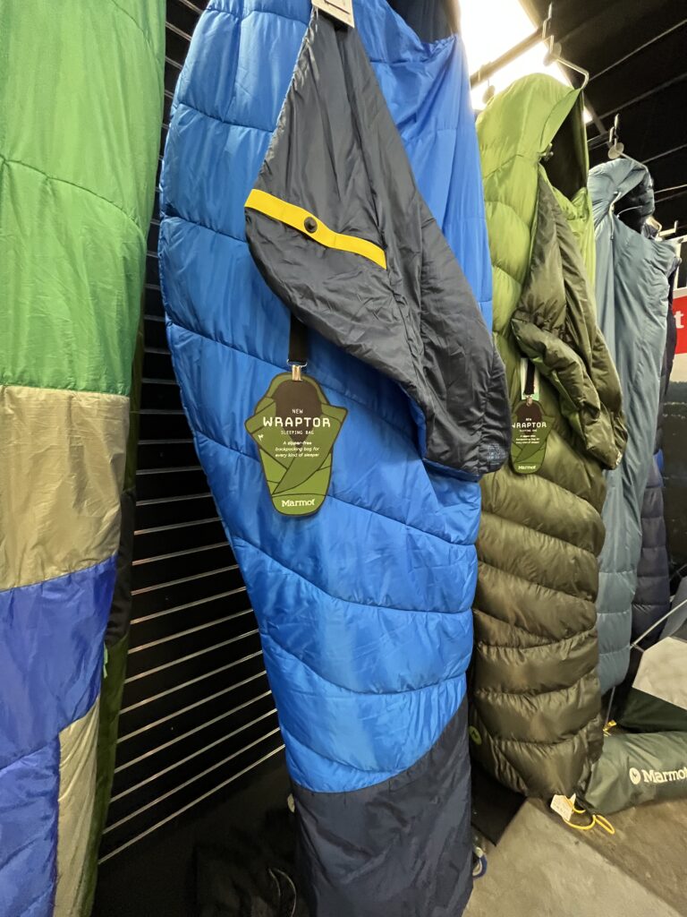 Zipper-less sleeping bags from Marmott (Andy Yemma 2026)