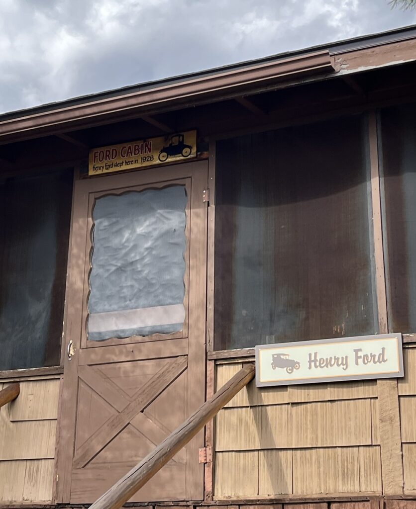 The Henry Ford cabin where the automobile mogul stayed once upon a time (Andy Yemma photo)