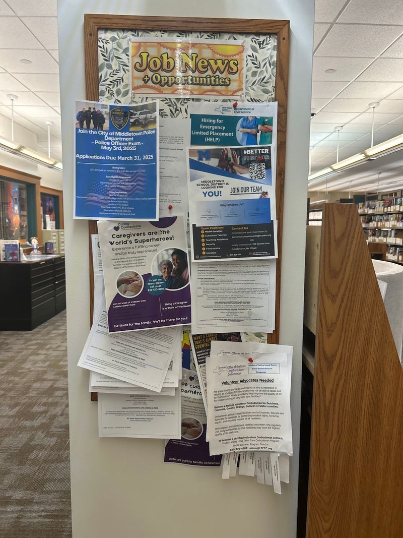 Free Computers, Printing, And A Job Wall That Helps