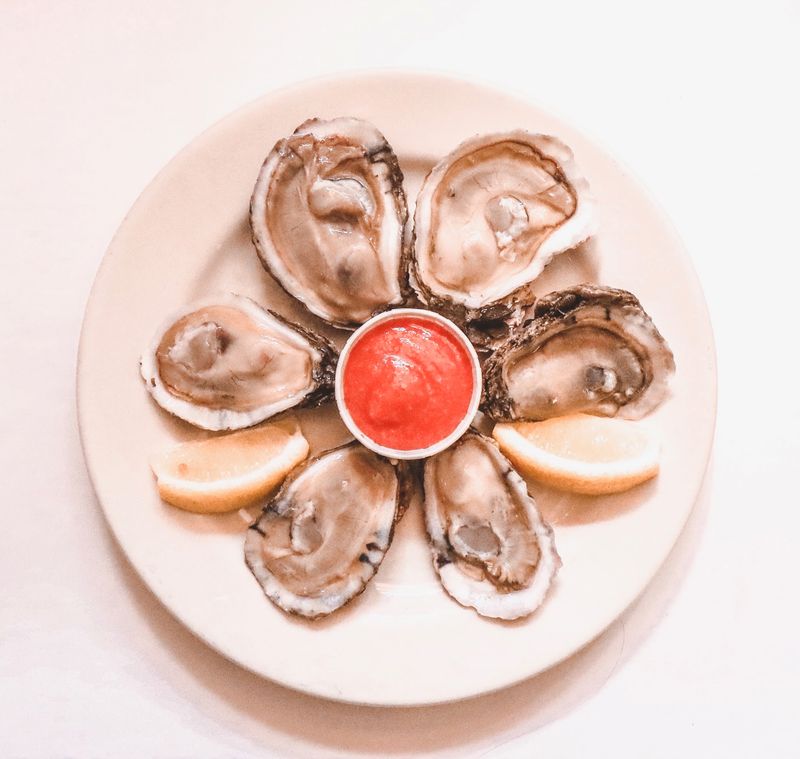 Fresh Oysters And Clams Shine