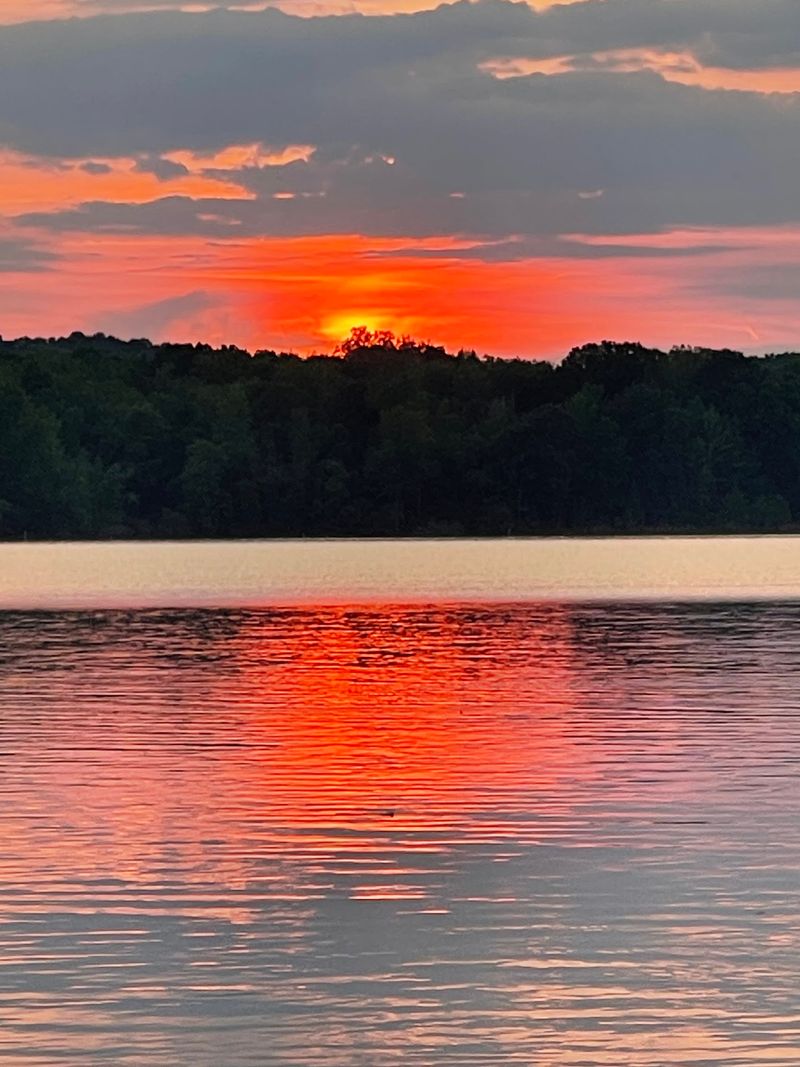 Sunsets Over the Water Look Almost Painted