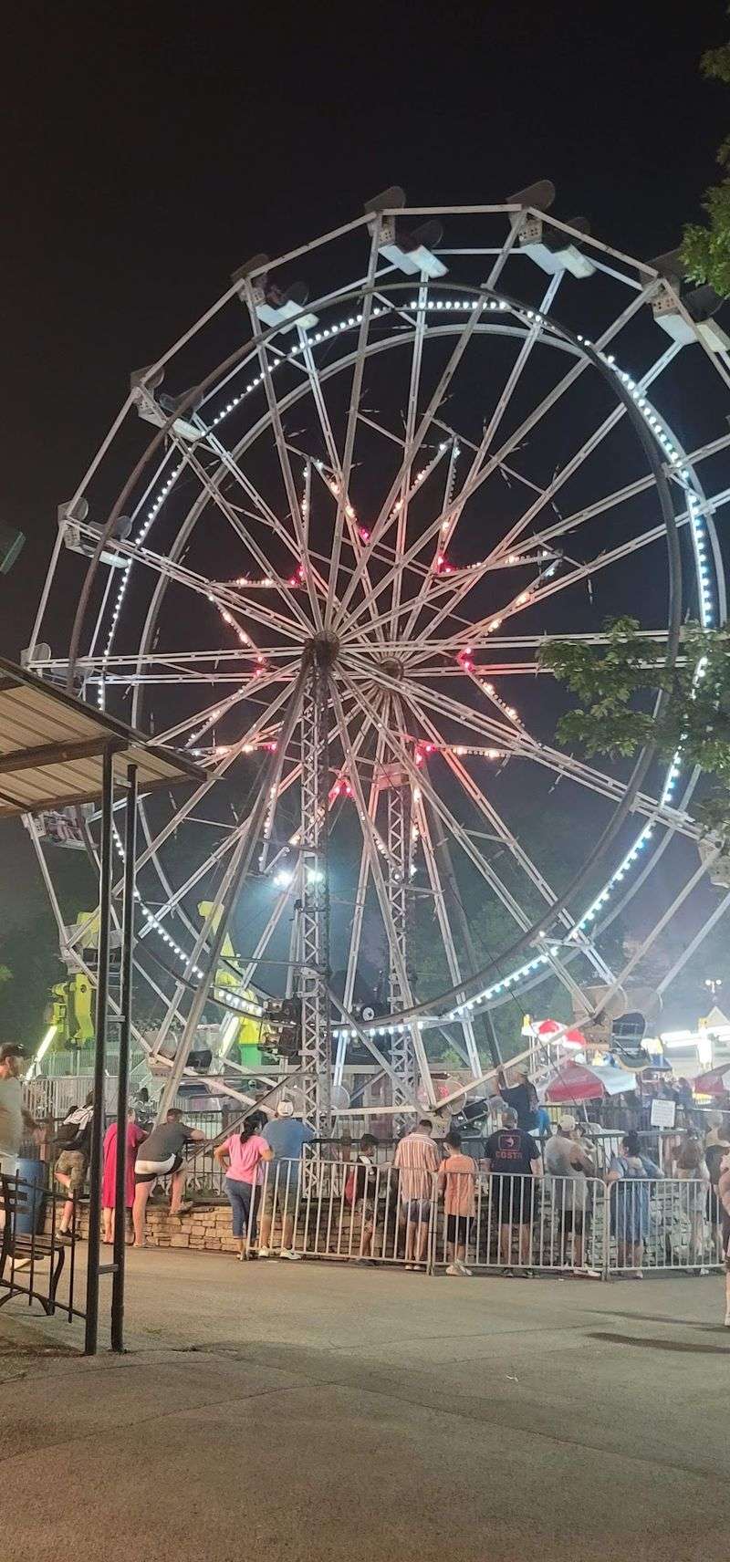 The Ferris Wheel Gives You A Breather Above The Excitement