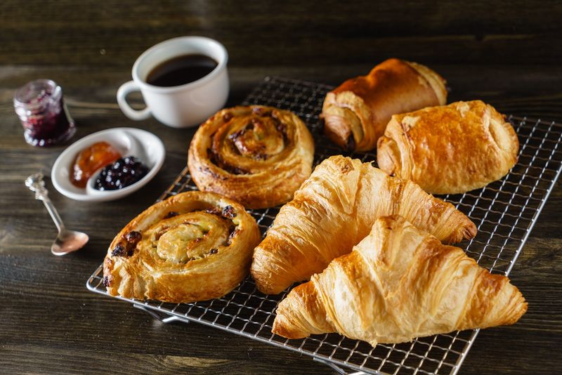 Quiche And Croissants Make The Breakfast Case Serious