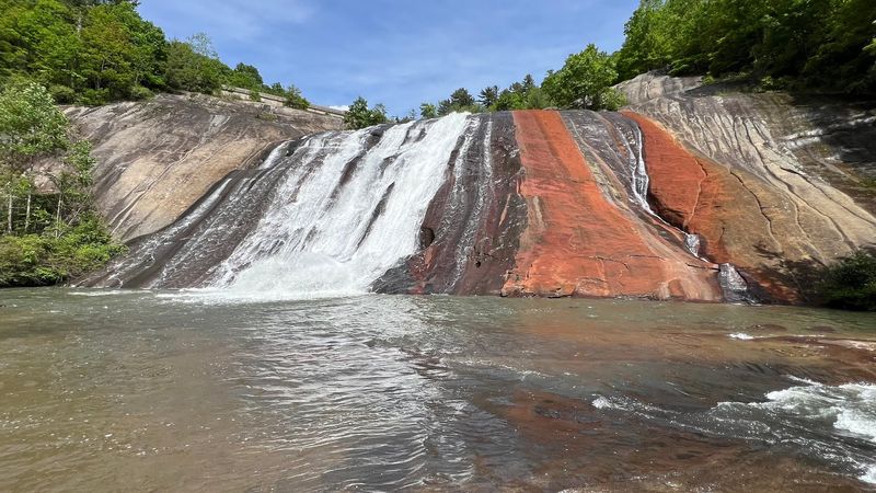 Toxaway Falls And The Rock That History Carved