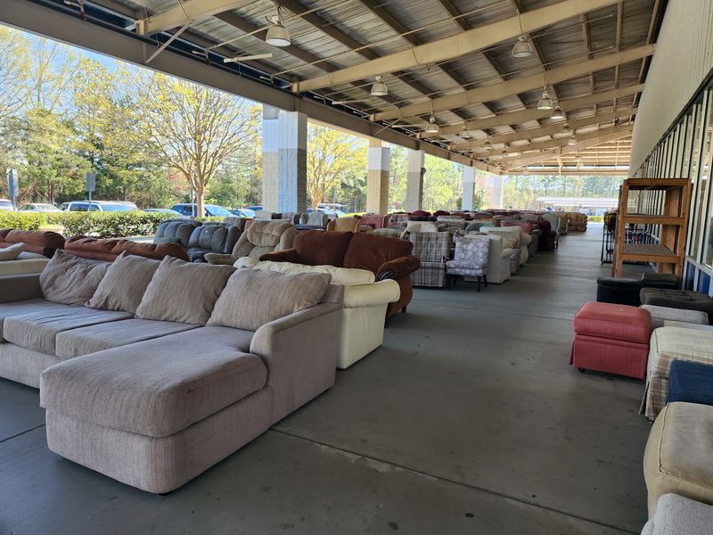 Sofas Under The Overhang And Tables Everywhere