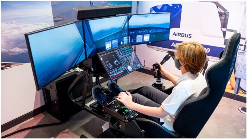 Taking The Controls Of A Simulated A320