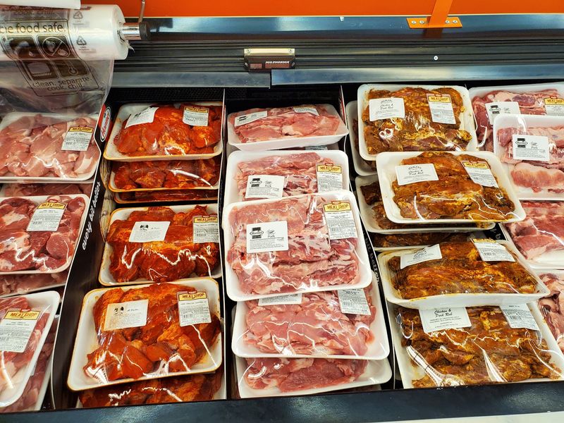 Meat Department For Feeding A Full Table