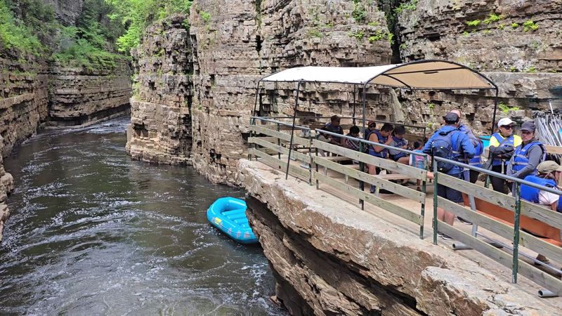 Rafting And Floating Through The Deep