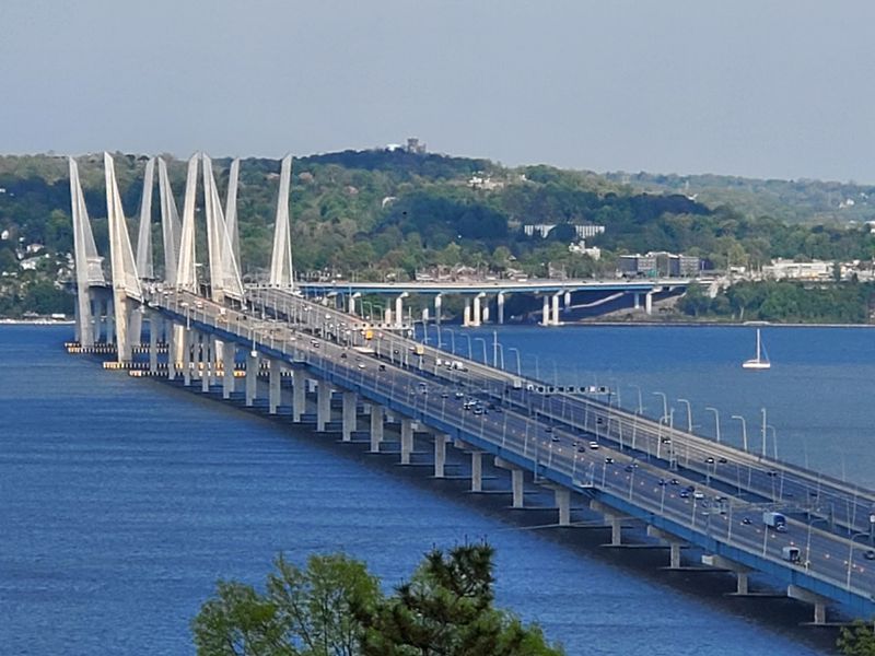 Walking The Cuomo Bridge Path Over The Hudson