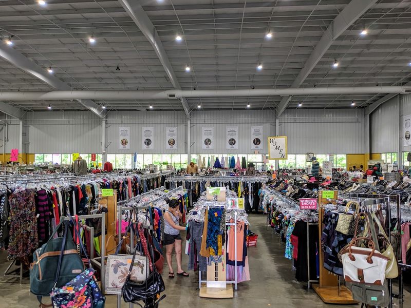 A Warehouse That Wears A Thrift Store Costume