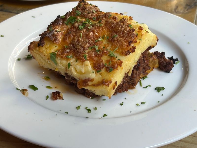 Moussaka Holds The Center Of The Table