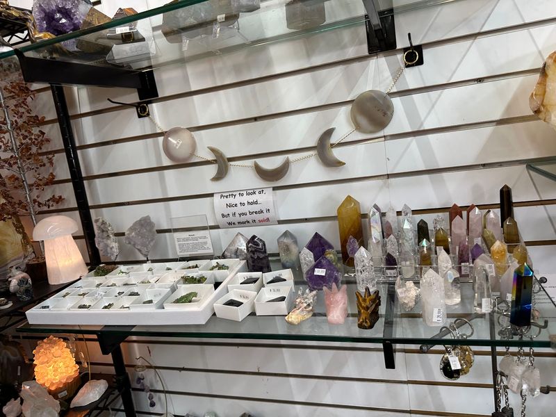 Crystals And Specimens Fill The Shop Shelves