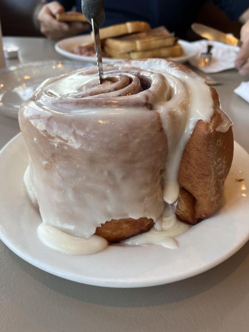 Every Swirl Is Buried Beneath A Generous Pour Of Icing