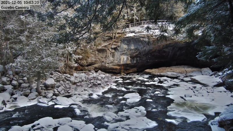 Snowshoeing Through A Frozen Adirondack Landscape