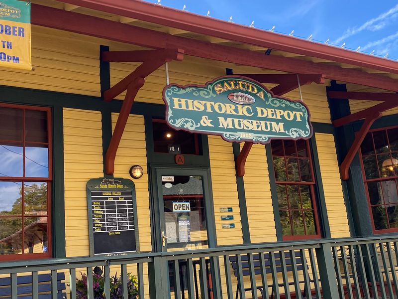 Saluda Historic Depot And Its Model Trains