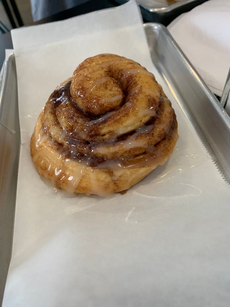 Cinnamon Rolls Baked Fresh Before The Town Wakes Up