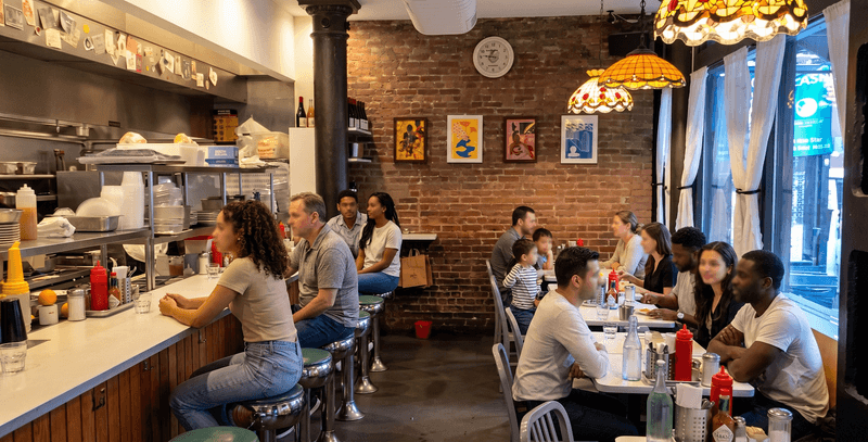 Golden Diner At 123 Madison Street