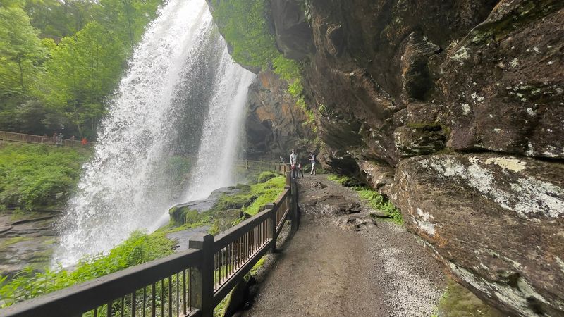 Bridal Veil Falls And Dry Falls Along The Byway