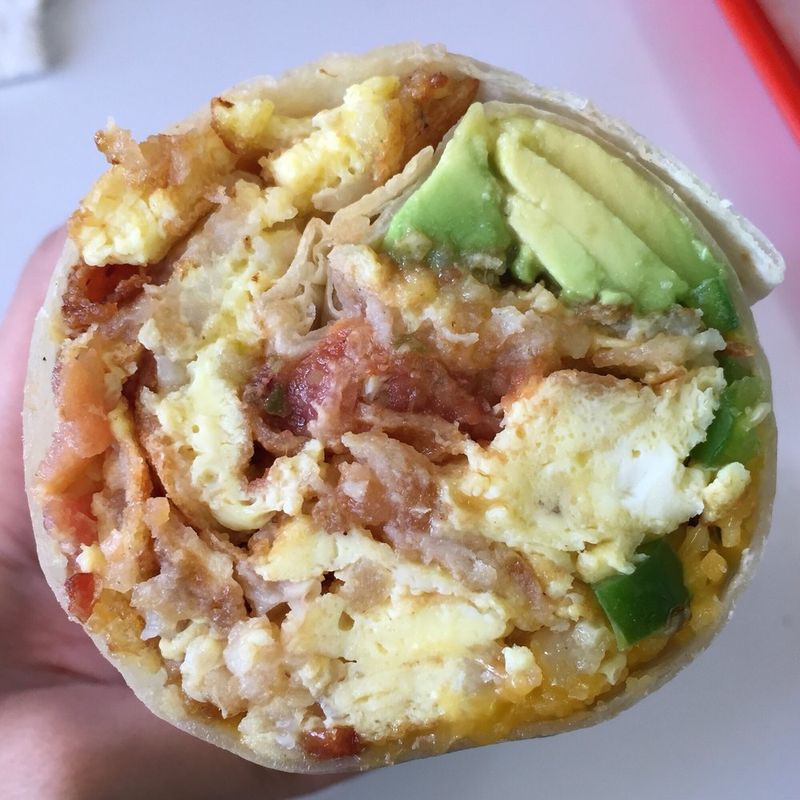 Burritos Built With Hash Browns Tucked Inside