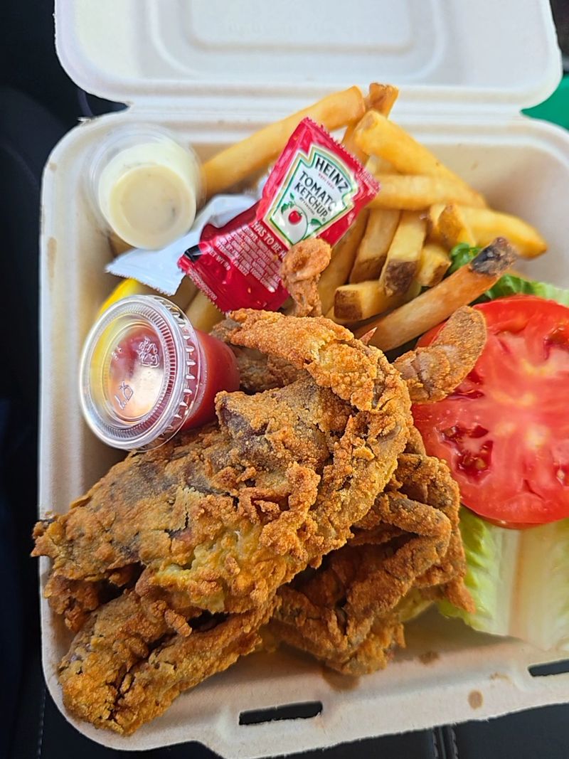 Soft Shell Crab And Fried Clam Strips