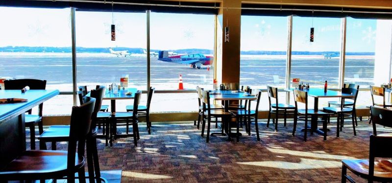 A Diner Where The Runway Is Part Of The View