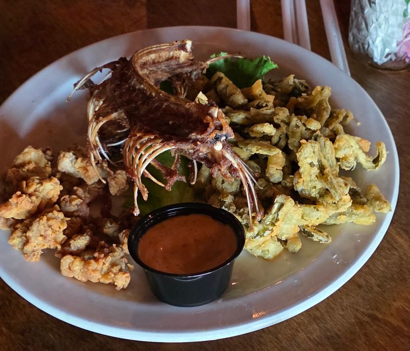 Rattlesnake Appetizer With Cactus Fries