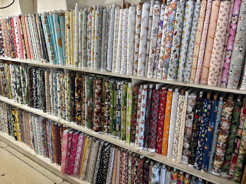 Variety Of Fabric Textures And Patterns