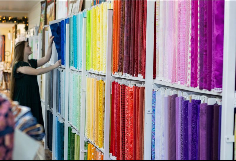 A Wall Of Color That Stops Shoppers Cold
