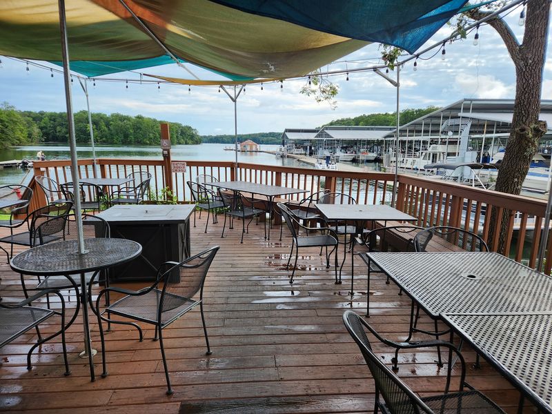 A Deck Built Right Beside Chickamauga Lake