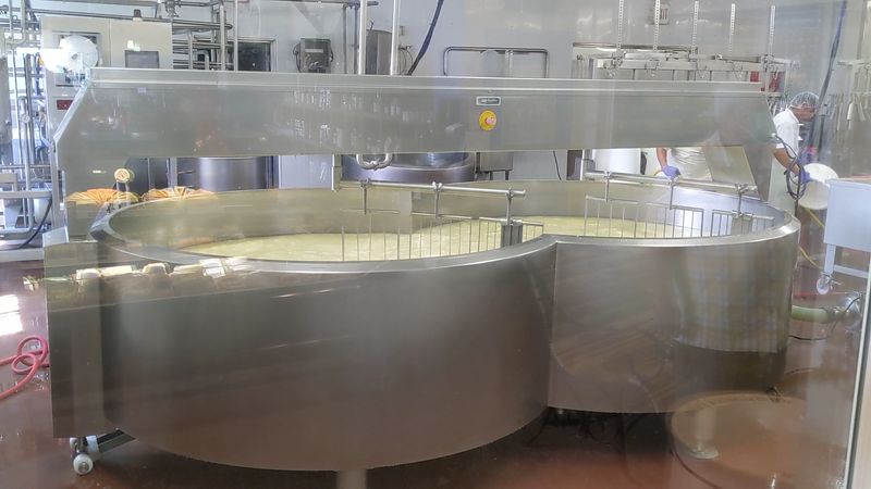 Watch Cheese Being Made Through The Viewing Windows