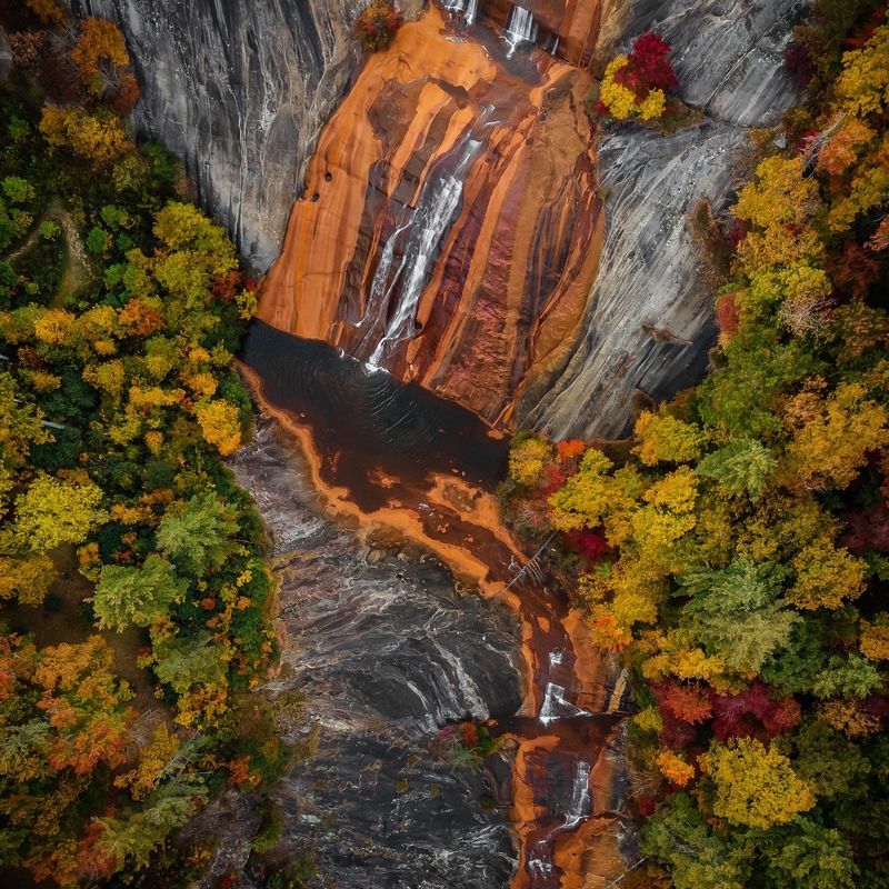Standing At The Base Of Toxaway Falls