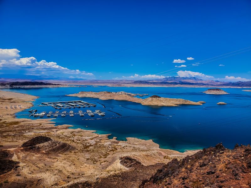 Hoover Dam And Lake Mead Sit Right Next Door