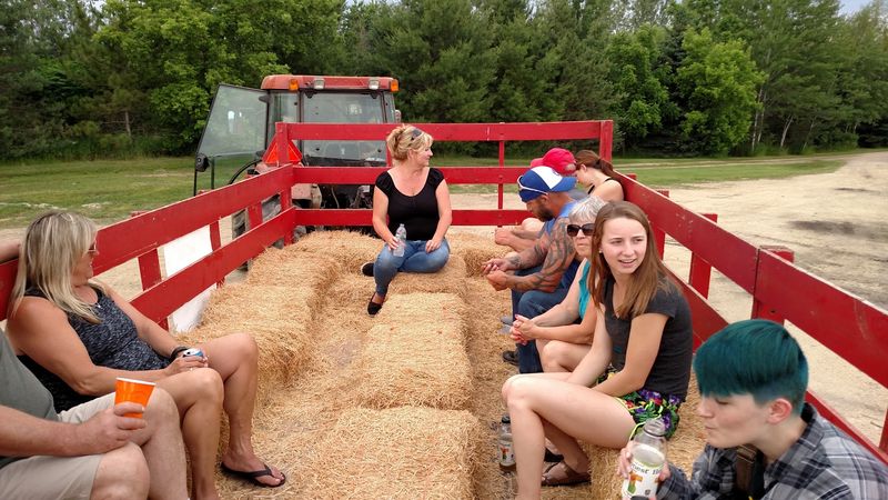 Climb Aboard The Hayride Through The Fields