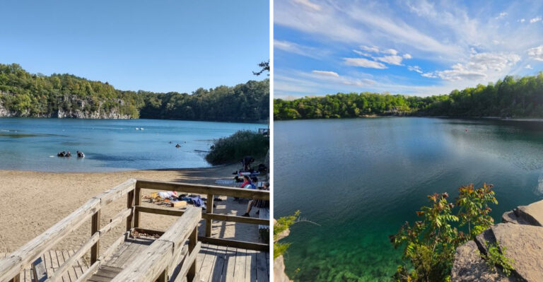 This Remote Indiana Beach Has Water So Blue It Barely Looks Real