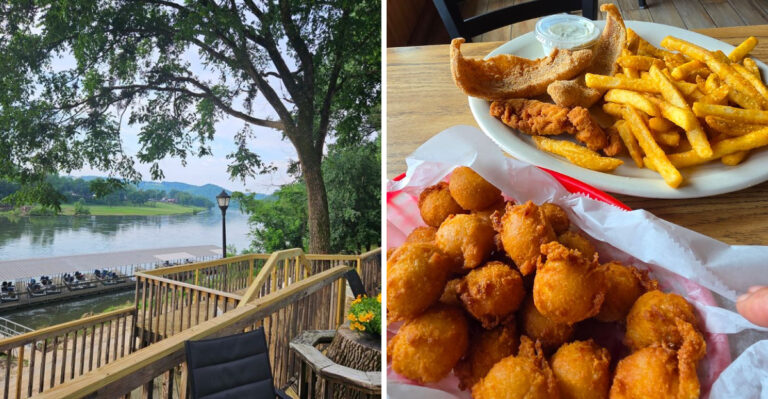This Arkansas Riverside Restaurant Serves Crispy Catfish With Beautiful Porch Views