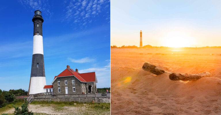The Secluded Long Island, New York Beach Hiding Right Behind A Historic Lighthouse