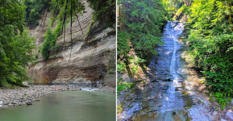 This Hidden New York Canyon Has 400-Foot Cliffs And Most People Have No Idea It Exists