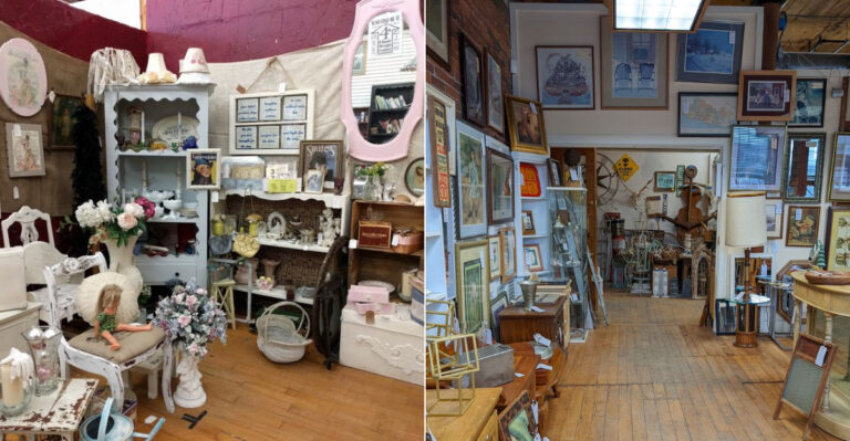 This Massive Massachusetts Antique Shop Spans Multiple Floors Of An Old Textile Mill