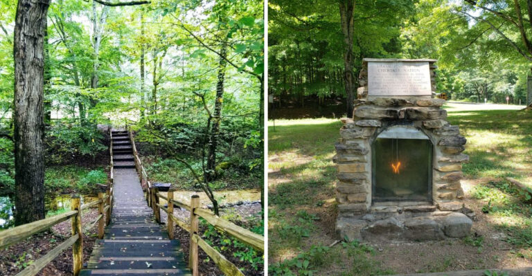This Southeast Tennessee Historic Park Has Streams And Wooded Trails That Feel Like A Secret Only Locals Know
