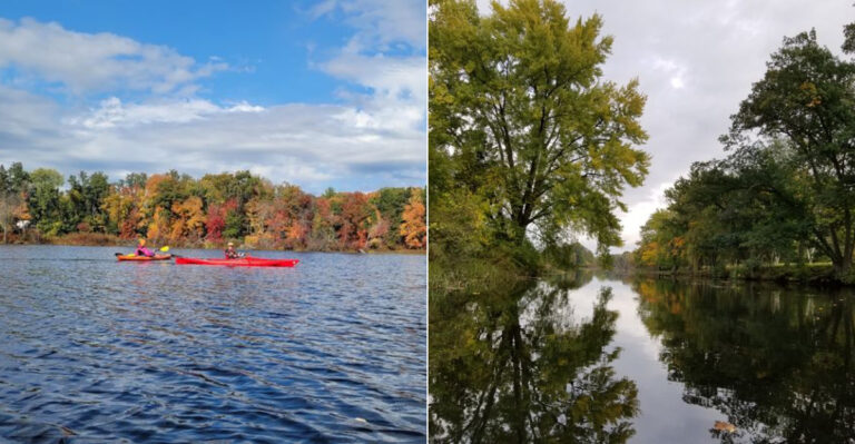 This Massachusetts Lake Takes On An Unusual Color Every Late Summer