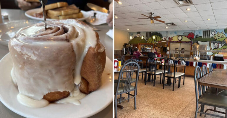 This Iowa Bakery Makes Cinnamon Rolls So Big You May Need Help Finishing One