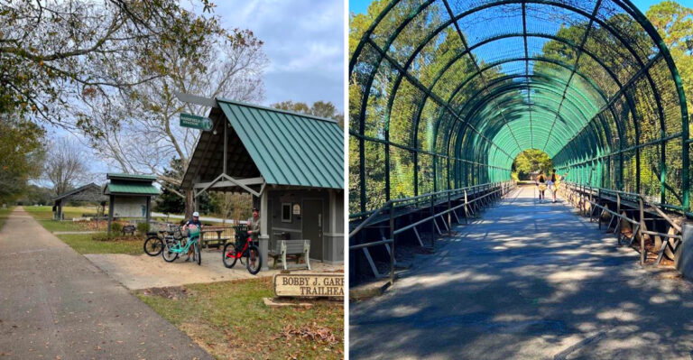 This 44-Mile Mississippi Rail Trail Runs Through Six Parks And Five Small Towns