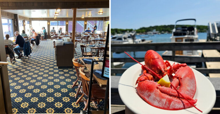 This Maine Steakhouse Pairs Surf And Turf With A View Of The Harbor