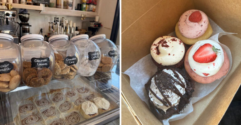 The Cinnamon Rolls At This California Mountain Bakery Barely Fit On The Plate