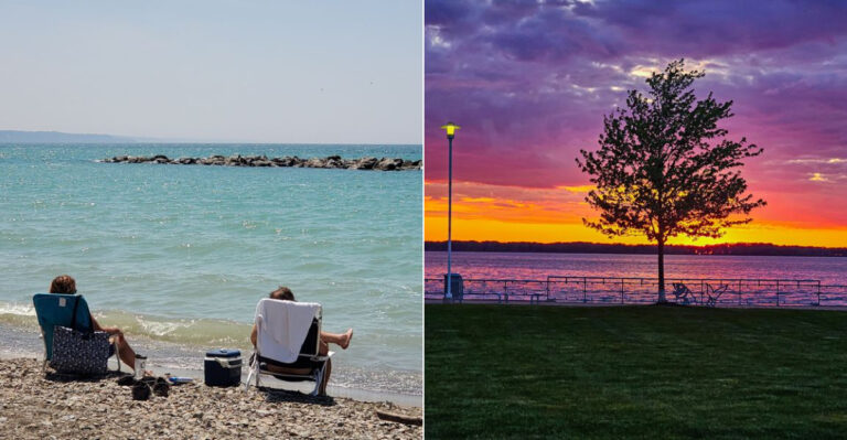Locals Keep Returning To This Pennsylvania Shoreline Spot For Endless Sunset Views