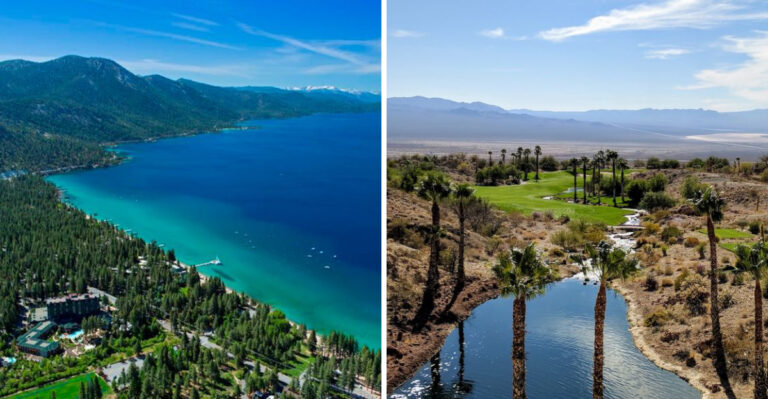 8 Nevada Towns Where A Single Parking Spot Puts You Steps From The Lake, Main Street, And An Ice Cream Cone