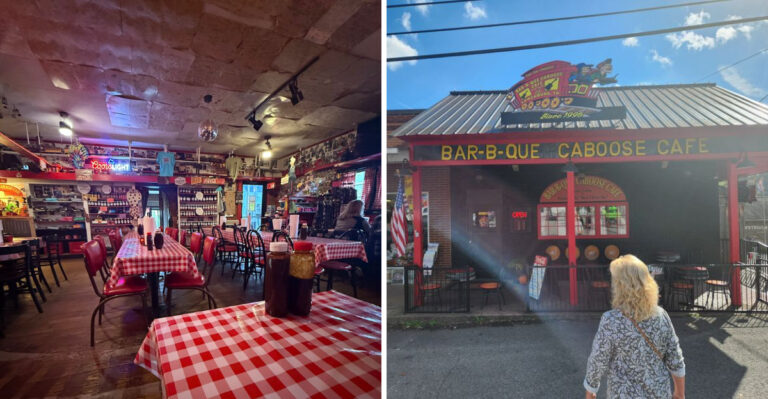 This Tennessee BBQ Café Inside A Vintage Caboose Is A Must-Stop In Lynchburg
